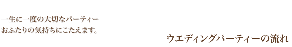 �E�G�f�B���O�p�[�e�B�[�̗��� �ꐶ�Ɉ�x�̑�؂ȃp�[�e�B�[ ���ӂ���̋C�����ɂ������܂��B